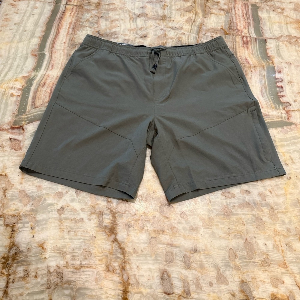 Gerry Men's XL Trail Hiking Shorts Olive Green 4 Way Stretch Zip‎ Pocket NWT